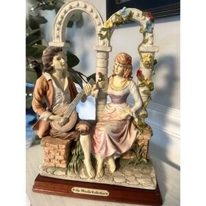 The Mirella Collection Romantic Garden Figurine Couple Under Arches 11"